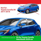 Goodyear Shatterproof in-Channel Window Deflectors for Toyota Corolla 2020-2026 Hatchback, Rain Guards, Window Visors for Cars, Vent Deflector, Car Accessories, 4 pcs - GY008448