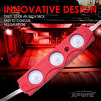 Red LED Truck Bed Light Kits Rock Lights with On/Off Switch, for Pickup Footwells, Running Boards, Cargo, Under Car, Tonneau Cover, Rail Lighting