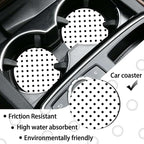 Polka Dots License Plate Frames，Polka dots Car Accessories for Women and Men ，Cute License Plate，Aluminum License Plate Frame Fits Standard US Vehicles Size 12.2 x 6 Inch (White-Polka dots)