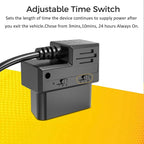 OBD Constant Power Cable,OBD II Power Adapter with Two USB Ports for Dashcam,24/7 Power Supply Mode/Low Voltage Protection,Vehicle OBD 5V 3A Port Charger Cable Compatible with Gar‘min Dash Cam