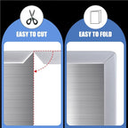 Rubber Edge Trim, Flexible Edge Trim for Sharp Edge, 5/16"(8.0mm) U Channel Edge Protector, Self Adhesive Edge Guards for Plywood, Glass, Flexiglass and Sheet Metal Parts, 20Ft, Grey Color