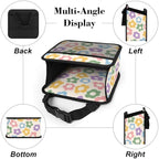 Car Backseat Organizer - Cute Aesthetic Car Storage Bin with Mesh Pocket & Reinforced Base - Universal Fit Hanging Seat Back Accessories for Women (Pastel)