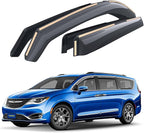 Goodyear Shatterproof in-Channel Window Deflectors for Chrysler Pacifica 2017-2026, Rain Guards, Window Visors for Cars, Vent Deflector, Car Accessories, 4 pcs - GY007974