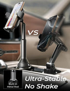 Cup Holder Phone Holder [No Shaking] Phone Holder for Car, 360° Adjustable iPhone Holder Car Accessories for Women Truck Jeep Golf for iPhone 17 Pro Max 16 15 14 Samsung S25 All 4-7'' Phone