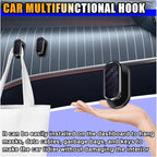 4 PCS Car Mini Hooks, Strong Self-Adhesive Backseat Hangers, Multifunctional Wall Hanging Hooks, Universal Hook Stickers for Key Charging Cable Earphone Car Interior Accessories (Carbon Fiber)