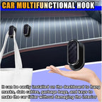 Car Mini Hooks, Multifunctional Strong Self-Adhesive Backseat Hangers, Wall Hanging Hooks, Universal Hook Stickers, Car Interior Accessories for Key Charging Cable Earphone (8PCS Carbon Fiber)