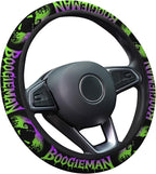 Spooky Sack Steering Wheel Cover, Non Slip Polyester Car Wheel Protector for Car SUV Truck, Universal 15 Inch