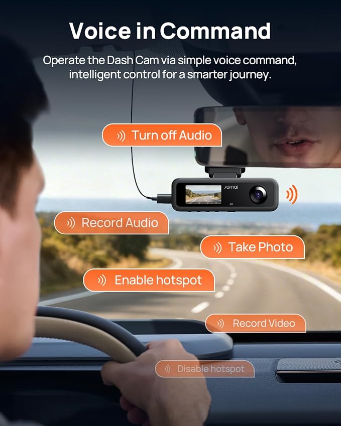 4K Dash Cam Front and Interior, 4K HDR Dash Camera with F1.55 Aperture, Wi-Fi 6, 24H Parking Surveillance, GPS, Loop Recording, 64GB Card Included, UHD Dashcam for Cars/Taxi/Uber/Lyft