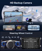 4+64G Android Car Radio Stereo with Wireless Carplay for VW Passat Tiguan Golf MK5 MK6 Jetta Skoda Seat Polo 9 Inch Capacitive Touch Screen Android Auto GPS Navigation Bluetooth FM GPS Radio
