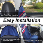 Waterproof Car Towel Seat Covers Front Seats for After Gym Workout,Auto Universal Interior Sweat Towels Cloth Bucket Carseat Cover Protector for Trucks SUV RV Boat Van (Navy Blue)