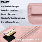 2-Pack Car Seat Gap Filler Organizer - Upgraded Anti-Slip Strap Design - Premium Leather Side Console Pocket - Prevent Phone Falling - Universal Fit Car Essentials for SUV, Truck & Sedan,Pink