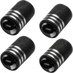 Tire Valve Stem Caps for Corvette Metal Car Wheel Air caps Auto Valve Stem Caps Accessories 4 Pcs Black
