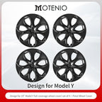 Wheel Cover for Tesla Model Y 4PCS Hubcaps for Tesla Wheel Cover Model Y(2020-2024) 19inch Petal Rim Full Cover Hubcaps Accessories (Petal Style, 19 inch)