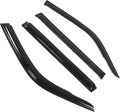 WD2-430 Dark Smoke 4 Pcs Set Window Visor (Outside Mount) Deflector Rain Guard Compatible with 1991-1997 Toyota Land Cruiser