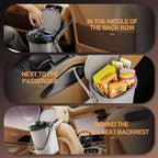 Waretary Trash Can for Car Garbage: Leakproof Silicone Car Waste Bin w/Lid for Drivers and Passengers; 2 Gallon Garbage Container for Vehicle, Sedan, SUV, Van, MPV & Truck (Gray)