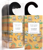 Large 12 Packs Flower Citrus Hanging Scented Sachets Long-Lasting Closet Deodorizer Air Freshener Fabric Refresher Odor Eliminator for Drawer Home Fragrance Gift Set