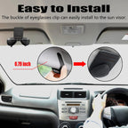 Visor Sunglasses & Card Clip — Compact Car Sun Visor Holder