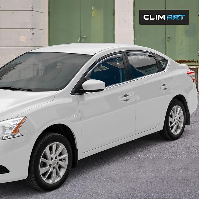 in-Channel Incredibly Durable Rain Guards for Nissan Sentra 2013-2019, Original Window Deflectors, Vent Window Visors, Vent Deflector, 4 pcs. - 613255