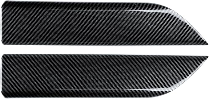 2PCS Car ABS Carbon Fiber Front Inner Door Handrail Handle Sticker Cover Interior Trim Decal for 2019-2025 Chevy Silverado | for GMC Sierra 1500 2500 3500 HD 2019-2021 Accessories