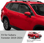 Voron Glass in-Channel Extra Durable Rain Guards for Subaru Forester 2019-2024, Window Deflectors, Vent Window Visors, 4 Pieces - 200714