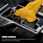 Car Cleaning Gel Clean Putty, Reusable Car Interior Cleaner Slime, Auto Detail Cleaning Soft Rubber Supplies, Universal Multi-Functional Cleaning Tool Accessories for Men Women (Orange)