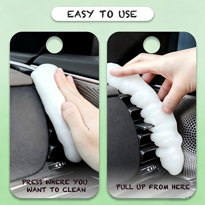 Cleaning Gel for Car Cleaner Cleaning Kit Automotive Air Vent Dust Cleaning Slime for Auto Cleaning Putty Universal Dust Car Accessories Car Interior Cleaner Keyboard Cleaning Laptop White | Automotive Air Vent Dust Cleaning, Universal Dust Cleaner, Ca...