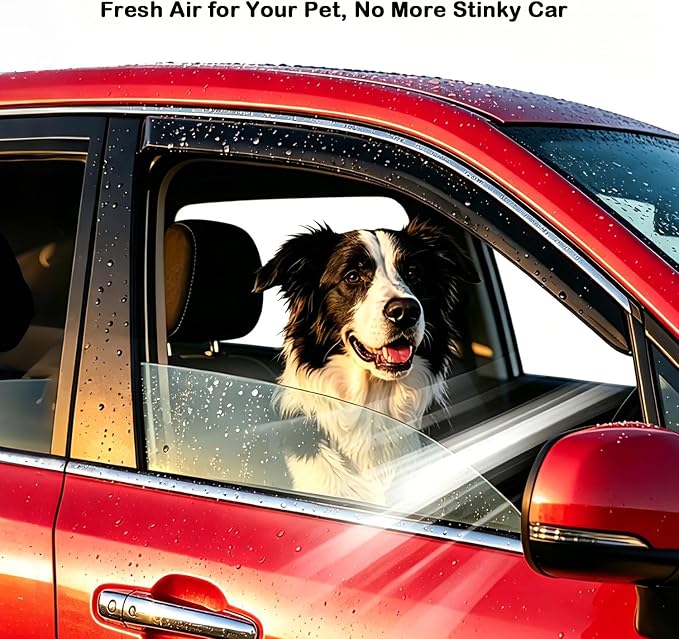 in-Channel Extra Durable Window Rain Guards Compatible with 2018 2019 2020 2021 2022 2023 2024 Toyota Camry, Window Deflectors Wind Shield Vent Visors Vent Shades, Car Accessiories 4-PCS