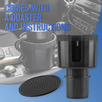 Car Cup Holder Expander with Adjustable Base, Large Bottles & Big Drinks Diameter in 3.2"-4.0" Car Interior Accessories Fit for Vehicles, RV's, Trucks