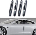 4PCS Car Door Edge Guards,Anti-Scratch Car Door Protector Trim Strip with Self Adhesive for Car Decor,Universal Exterior Car Accessories Door Guards for Cars Trucks SUVs (Black)