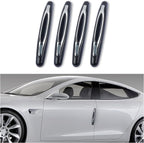 4PCS Car Door Edge Guards,Anti-Scratch Car Door Protector Trim Strip with Self Adhesive for Car Decor,Universal Exterior Car Accessories Door Guards for Cars Trucks SUVs (Black)