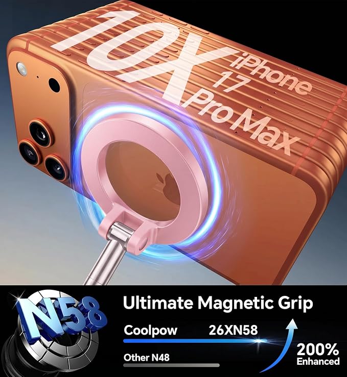【Newest Vacuum Magnetic Phone Holder for Car Phone Holder Mount【Movable Vacuum Suction】 Magsafe Car Mount Cell Phone Holders for Your Car Accessories for Women Men for iPhone 17 16-Light Pink