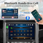 Car Stereo Double Din Bluetooth Car Radio 7 Inch MP5 Player HD Touch Screen FM Radio Audio Receiver AUX in USB TF Card Input Multimedia Player Mirror Link with Backup Camera