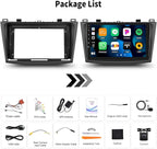 [4+64G] 8-Core Qualcomm Android 15 Car Radio Stereo for Mazda 3 2009-2013 | 9 Inch Car Radio with Wireless Carplay&Android Auto Mirror Link Bluetooth 5.1 FM/RDS DSP WiFi GPS SWC
