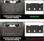 Floor Mats & Cargo Liner 2015-2020 & Only 7/8 Seats (Not for 9 Seats) for Chevrolet Chevy Tahoe/GMC Yukon(Only Yukon, Not Fit Yukon XL), All Weather TPE Custom Fit Car Floor Liners