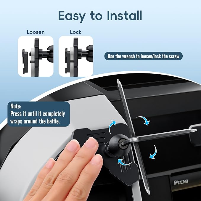 Metal Vent Phone Mount Compatible with 2015-2020 Ford F-150, 2017-2021 Super Duty & 2018-2021 Expedition, Car Solid Phone Holder Cellphone Cradles Bracket Stand for All Smartphone