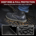 Floor Mats for Ford Maverick 2026 2025 2024 2023 2022 (Hybrid Models Only) All Weather Car Mats TPE Truck Liners Vehicle Accessories for Ford Maverick - 1st & 2nd Row, Black