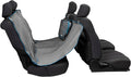 Heather Hammock - Full Seat Dog Hammock for Secure Pet Travel - Waterproof & Stain Resistant Cover - Backseat Divider - Dog Car Seat Protector - Heather Gray