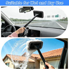 Car Interior Cleaning Kit - Windshield Cleaner Tool, 3 Graded Boar Brushes, Double Head AC Vent Shutter Brush, Towels, Duster, Car Interior Detailing Kit for RVs, Truck, Trailer