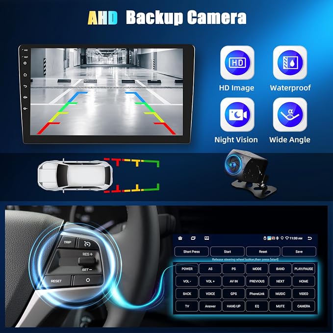 [6+128G] 8-Core Android 15 Car Radio Stereo for Hyundai 2007-2010 with Wireless Carplay&Android Auto,9 Inch Touchscreen Car Radio with Mirror Link Bluetooth FM/RDS DSP HiFi WiFi GPS SWC