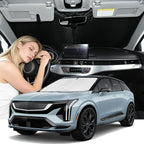 Windshield Sunshade for Cadillac Optiq 2025-2026 Sun Shade Car Windshield Accessories Upgrade 4 Layers Blocks UV Rays Custom Fit Optiq 240T Car Window Shades Front Windshield Keep Cool Foldable