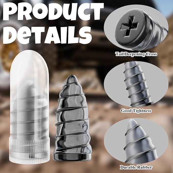 70 PCS Tire Repair Rubber Nails, 10mL Repair Glue, Vacuum Tires, Flat tire Repair Fast Plug Tool Kits, Self-Service Car Puncture Repair Screws with Screwdriver, Set for Car, Motorcycle, Jeep, Bike.