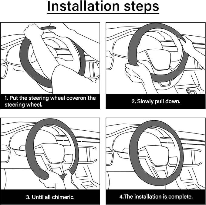 Car Steering Wheel Cover for Women Men, Non-Slip Breathable Cute Steering Wheel, Purple Leopard Steering Wheel Protector, Car Accessories, Universal 14" 02/2-15" Fit Auto, Suvs