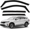 Window Deflectors Smoke Tinted In-Channel Side Window Vent Visor Deflectors Rain Guards Compatible with Sorento 2021-2026 - 4pcs. GW0723