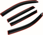 Tape-On Rain Guards Window Visor Fit for 2016-2022 Honda Pilot Window Vent Deflector Visors 4 Pcs-94557