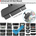 Sturdy CD Slot Phone Mount with One Hand Operation Design, Hands-Free Car Phone Holder Universally Compatible with All iPhone & Android Cell Phones, for Smartphone Mobile