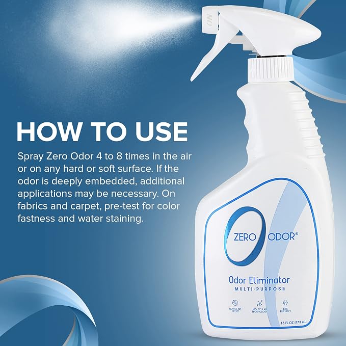 Multi-Purpose Odor Eliminator - Air & Surface Odor – Patented Technology for Bathroom, Kitchen, Fabric, Closet- Smell Great Again, 16oz