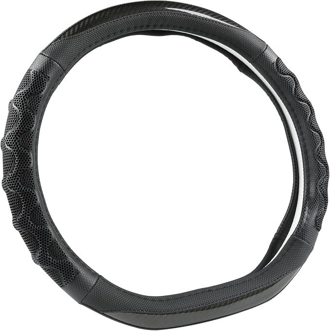 Steering Wheel Cover for Nissan Altima Rogue - Car Steering Wheel Cover for Nissan D Shape(Black-D-Shaped)