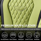 Coverado Seat Covers, Car Seat Covers Full Set, Green Car Seat Cover, Car Seat Cushion Waterproof, Luxury Auto Seat Covers, Seat Cover Car Seat Protector Fit for Most Cars