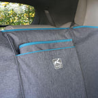 Coast to Coast Hammock - Waterproof Backseat Dog Hammock for Full Coverage - Car Seat Protector with Rufftex Floor Guard - Durable Travel Gear - Stain Resistant - Heather Charcoal Grey