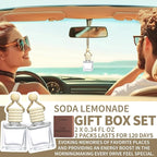 2- Pack Soda Lemonade Car Air Freshener Hanging Long Lasting Car Scent Essential Oil Diffuser Car Perfume Inspired Fragrances for Men and Women by